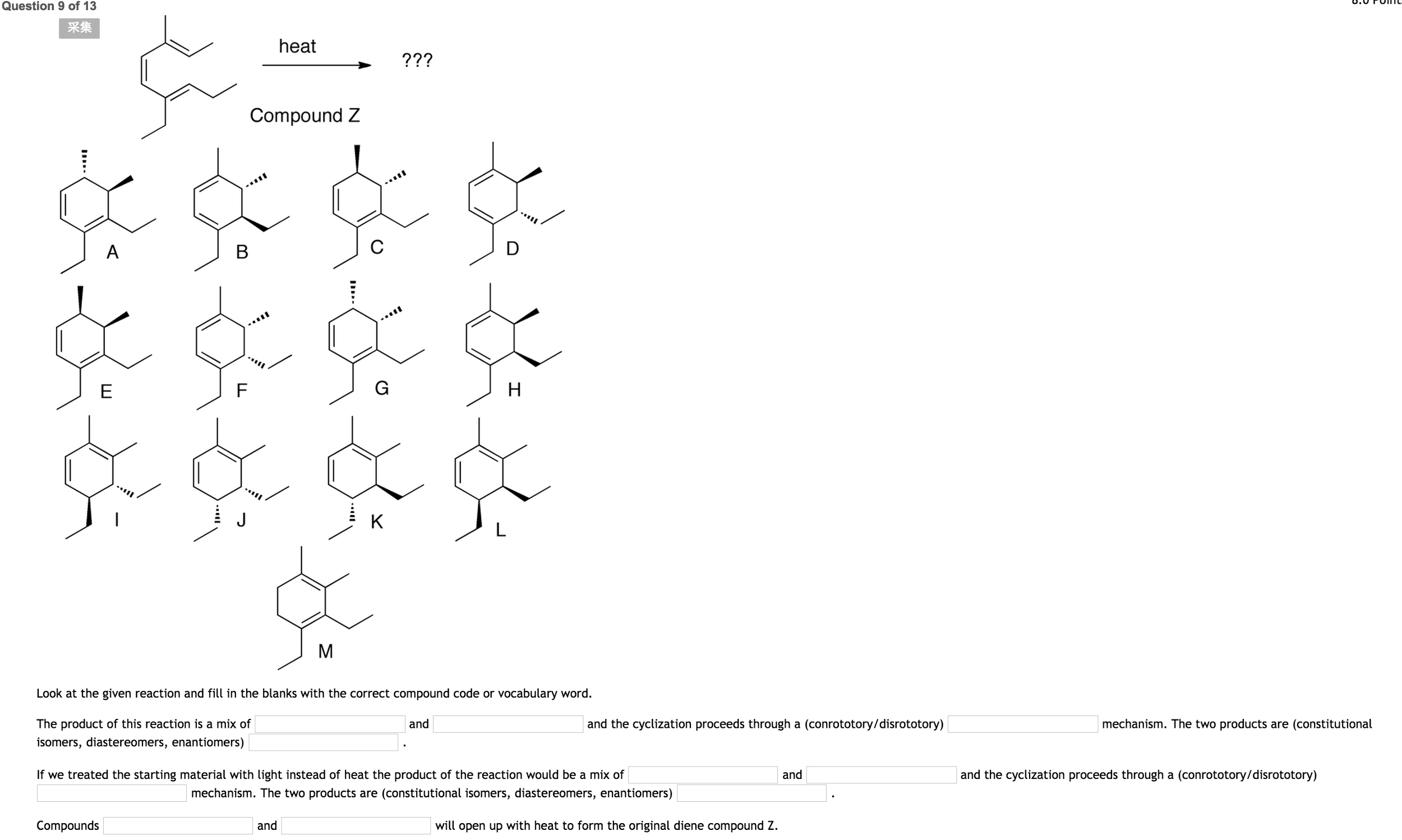 Solved Look at the given reaction and fill in the blanks | Chegg.com