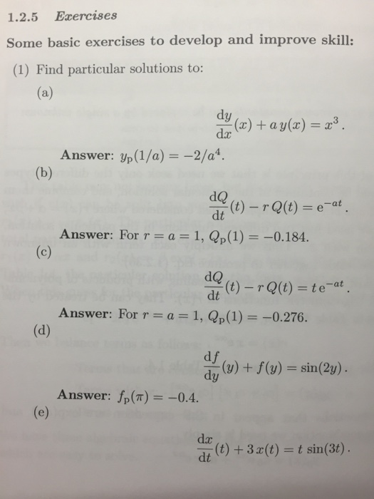 Solved Exercises Some Basic Exercises To Develop And | Chegg.com