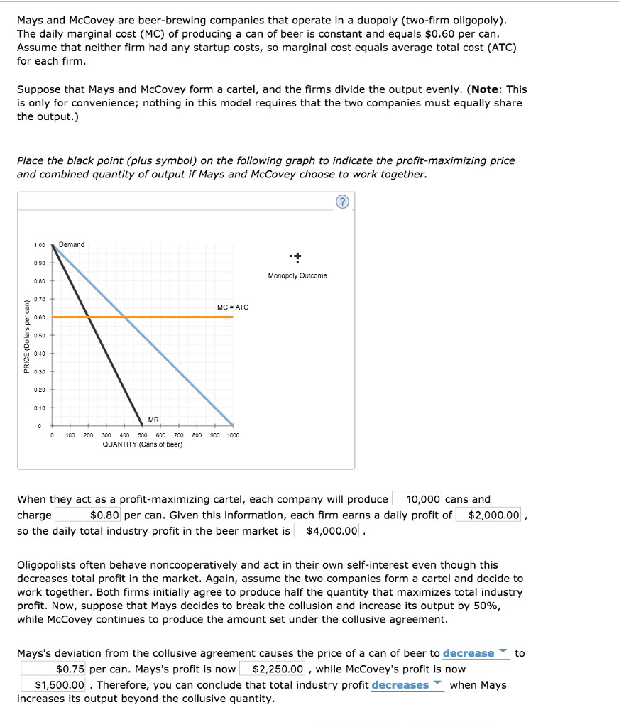 Solved Mays and McCovey are beerbrewing companies that