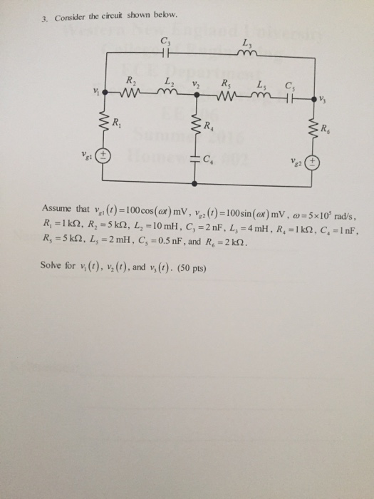 Solved Consider the circuit shown below. Assume that | Chegg.com
