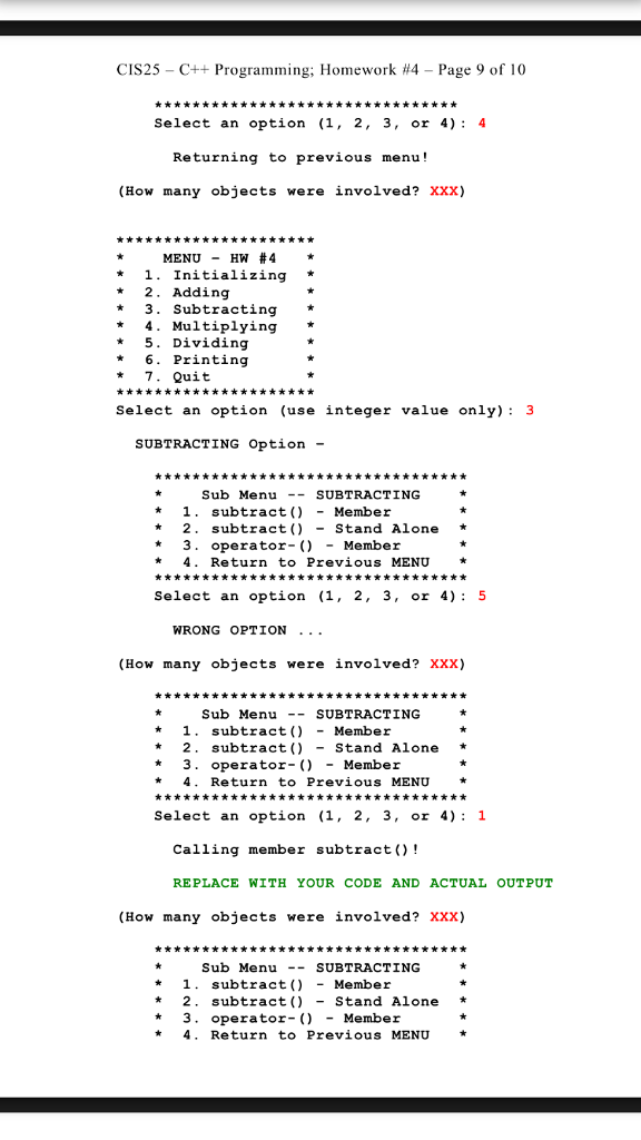 Solved CIS25-C++ Programming: Homework #4-Page 2 of 10 1. | Chegg.com