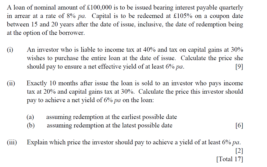 solved-a-loan-of-nominal-amount-of-100-000-is-to-be-issued-chegg