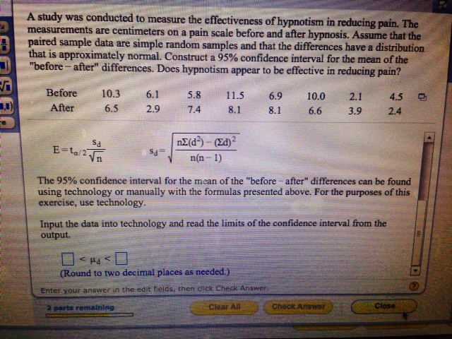 Solved A study was conducted to measure the effectiveness of | Chegg.com
