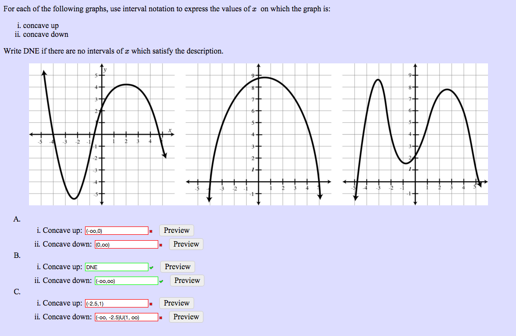 solved-for-each-of-the-following-graphs-use-interval-chegg