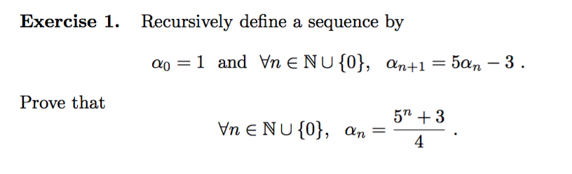 Solved Recursively Define A Sequence By Alpha0 1 And 2472