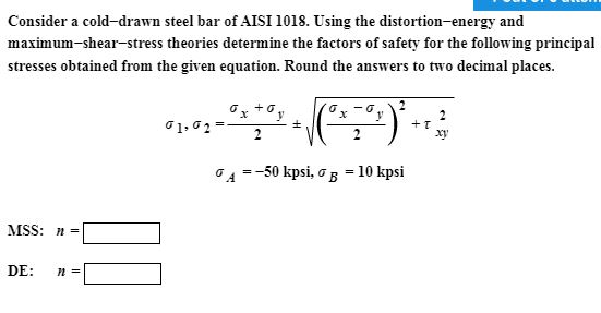 Maximum Shear Stress Theory Formula