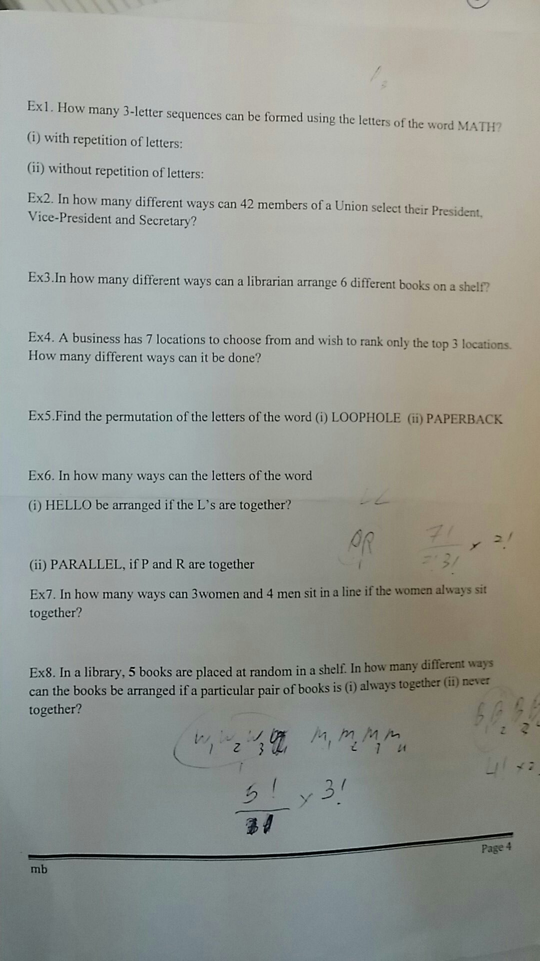 Solved Exl. How many 3-letter sequences can be formed using | Chegg.com