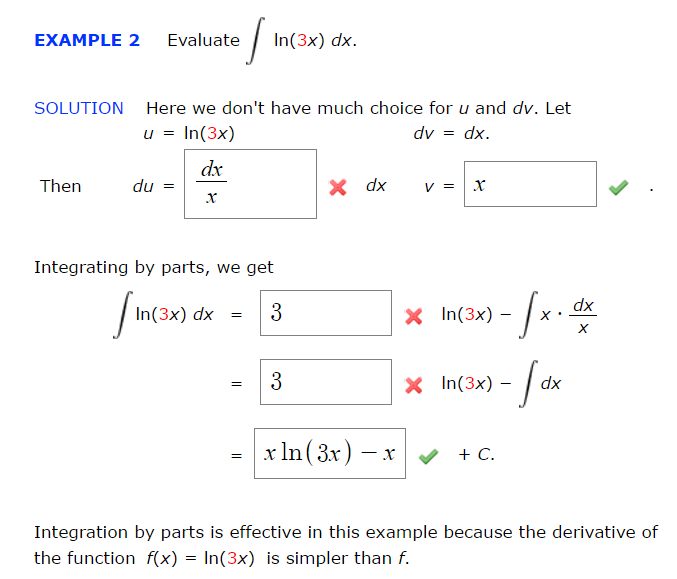 Solved Evaluate Integral Ln 3x Dx Here We Don t Have Chegg