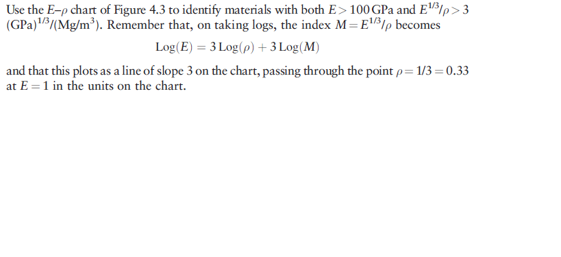 Use the E-rho chart of Figure 4.3 to identify | Chegg.com