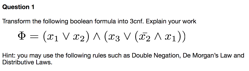Solved Ok the thing about this is that 3cnf has to have | Chegg.com