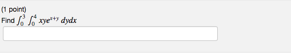 Solved (1 point) 0 J0 | Chegg.com