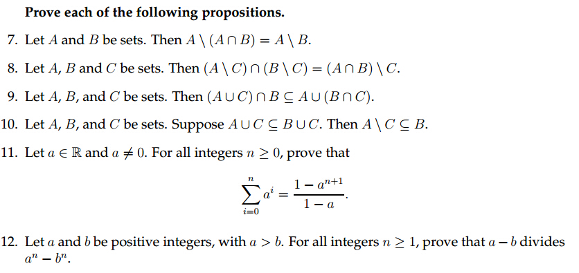 Solved Prove Each Of The Following Propositions. Let A And | Chegg.com