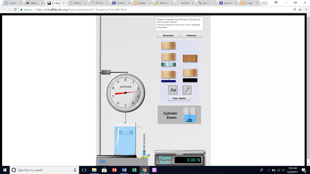 Solved Density of the cork You already know the weight of