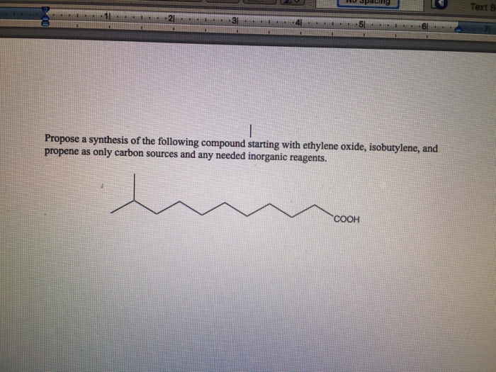 Solved Propose A Synthesis Of The Following Compound | Chegg.com