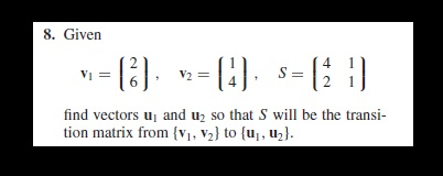 Given v1=[2 6], v2=[1 4], s=[4 1 2 1] find | Chegg.com
