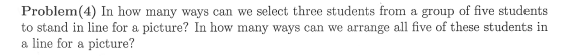 Solved Problem(4) In how many ways can we select three | Chegg.com