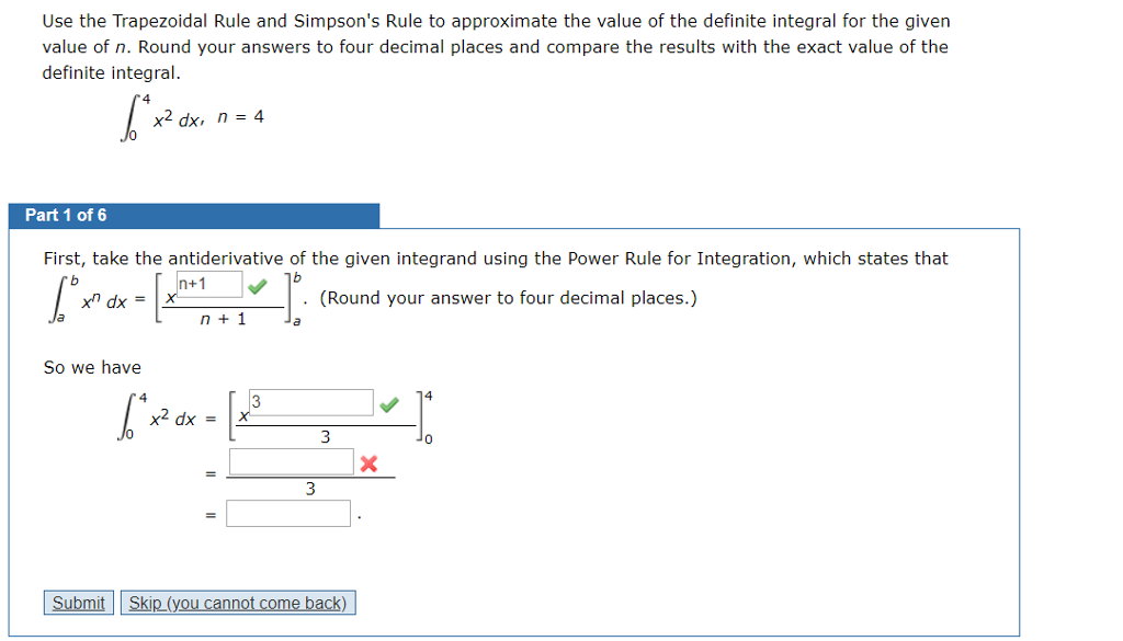 Solved Use The Trapezoidal Rule And Simpson's Rule To | Chegg.com