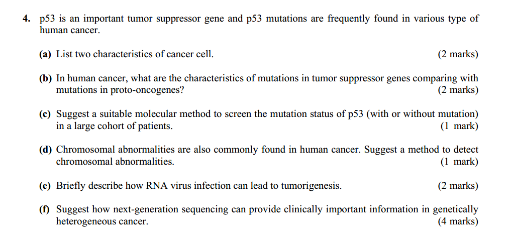 Solved 2. The following question is about chromosome. (a) | Chegg.com