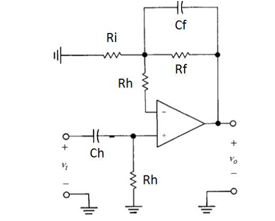 Solved Cf Ri Ri Rf Rh +Ch Rh | Chegg.com