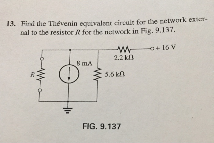 Solved Find the Thevenin equivalent circuit for the network | Chegg.com