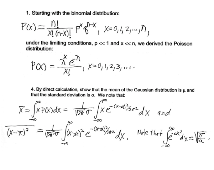 Solved Starting with the binomial distribution P(x) =