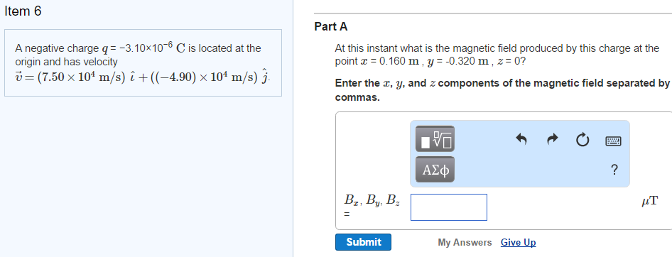 solved-a-negative-charge-q-3-10-times-10-6-c-is-located-chegg