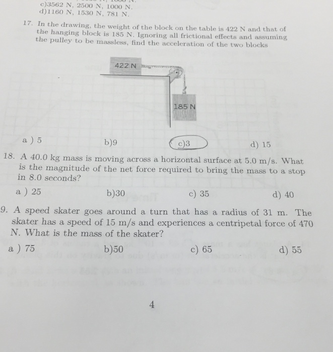 solved-in-the-drawing-the-weight-of-the-block-on-the-table-chegg