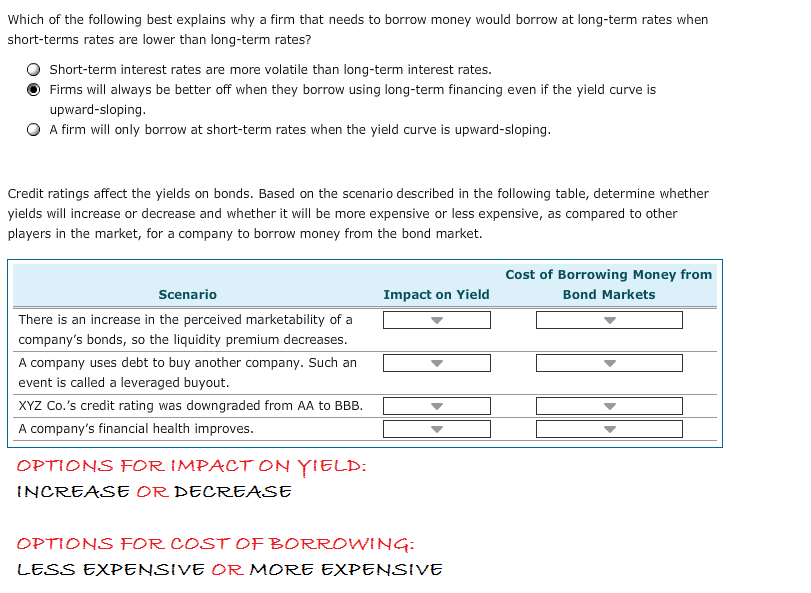 Solved Which of the following best explains why a firm that