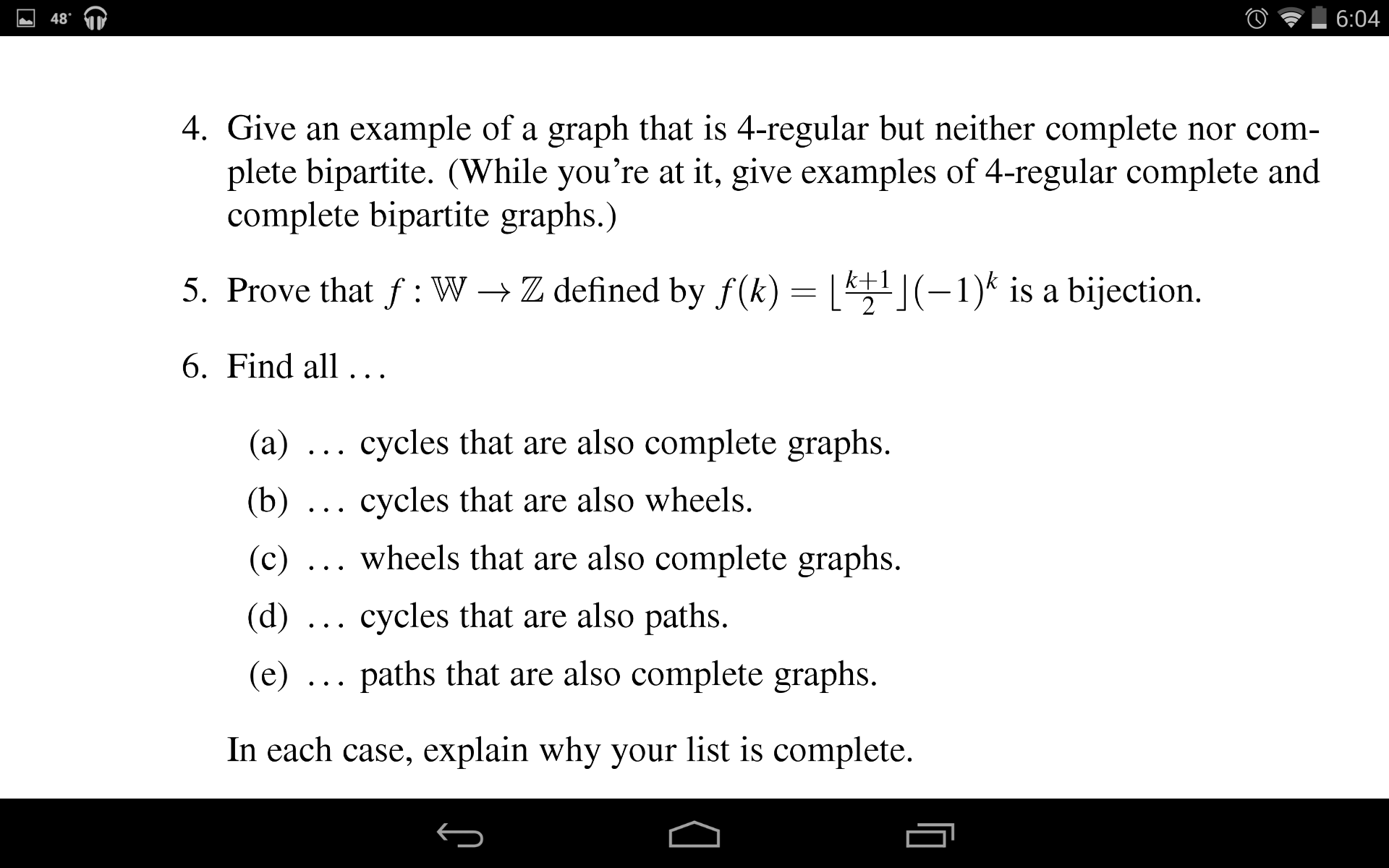 Solved Give an example of a graph that is 4-regular but | Chegg.com