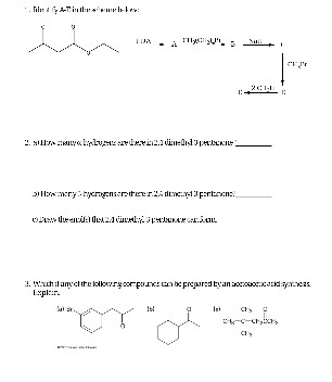 organic chemistry homework help