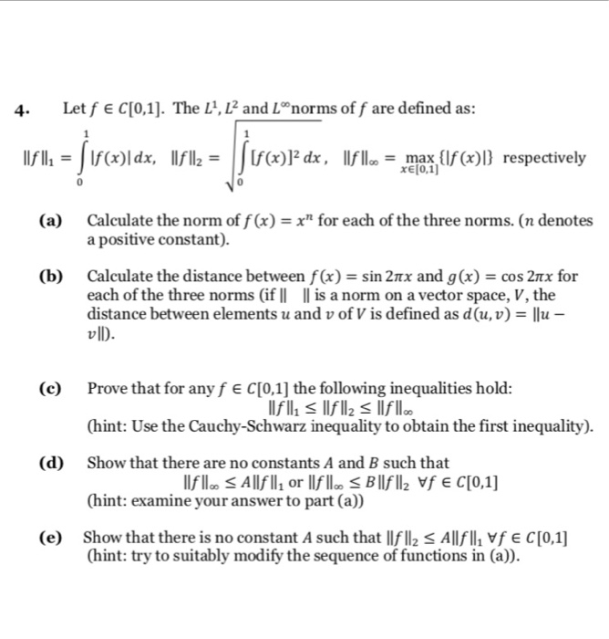 Solved Need help with this norm question I already did part | Chegg.com