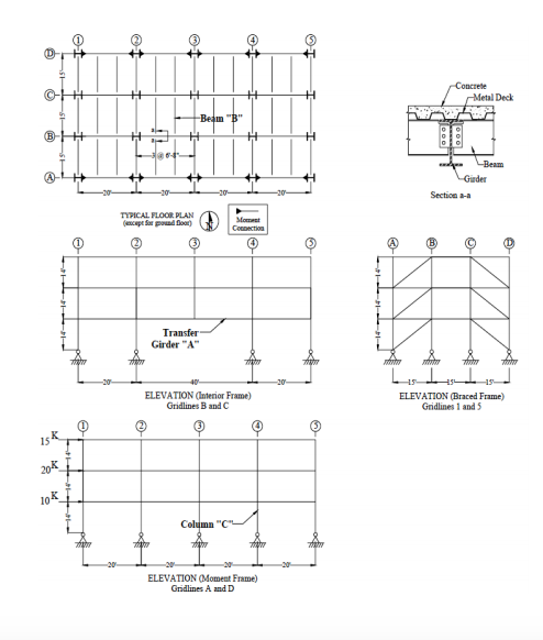 Problem 4 A W36x210 can be used for Transfer Girder | Chegg.com