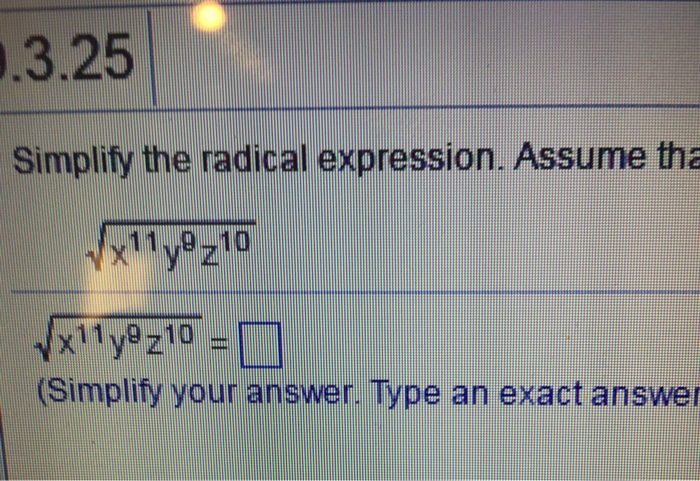 solved-simplify-the-radical-expression-assume-the-chegg