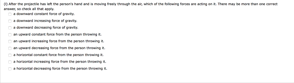 Solved A projectile is shown at several points (1 5) along | Chegg.com