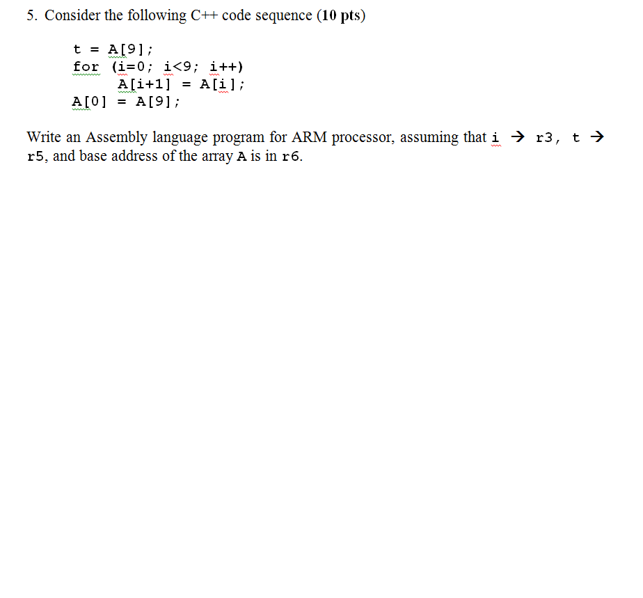 convert c code to arm assembly