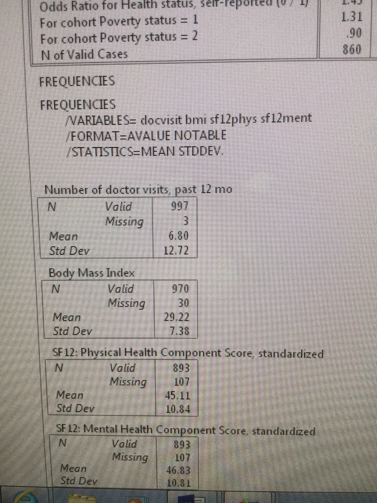 odds-for-health-status-sem-reported-ratio-status-chegg