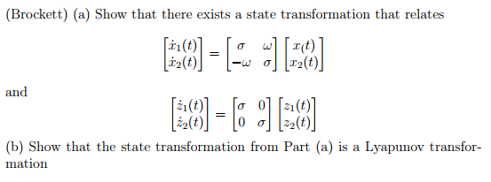 Show That The State Transformation Exists And Is A | Chegg.com