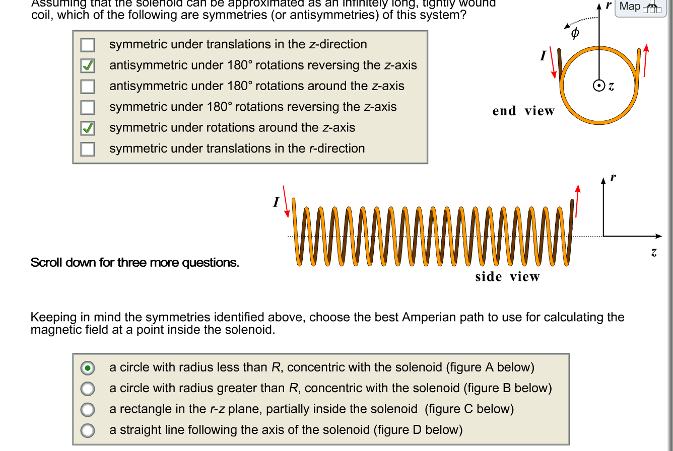 Solved Consider a long solenoid consisting of a coil of wire