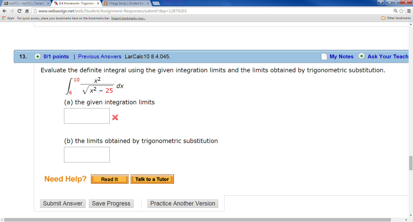 Solved: Evaluate The Definite Integral Using The Given Int... | Chegg.com