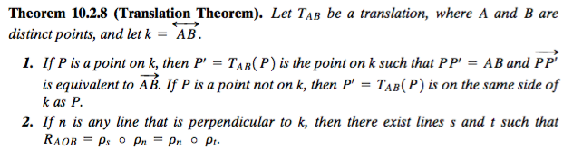 Let T_AB Be A Translation, Where A And B Are Distinct | Chegg.com