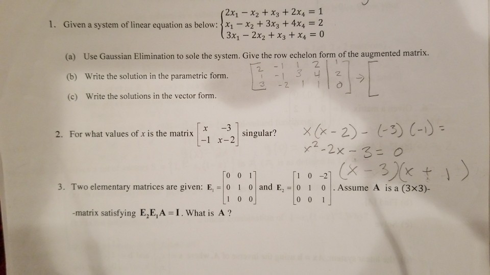 2 x 2 )  3 4x 1 )= 0