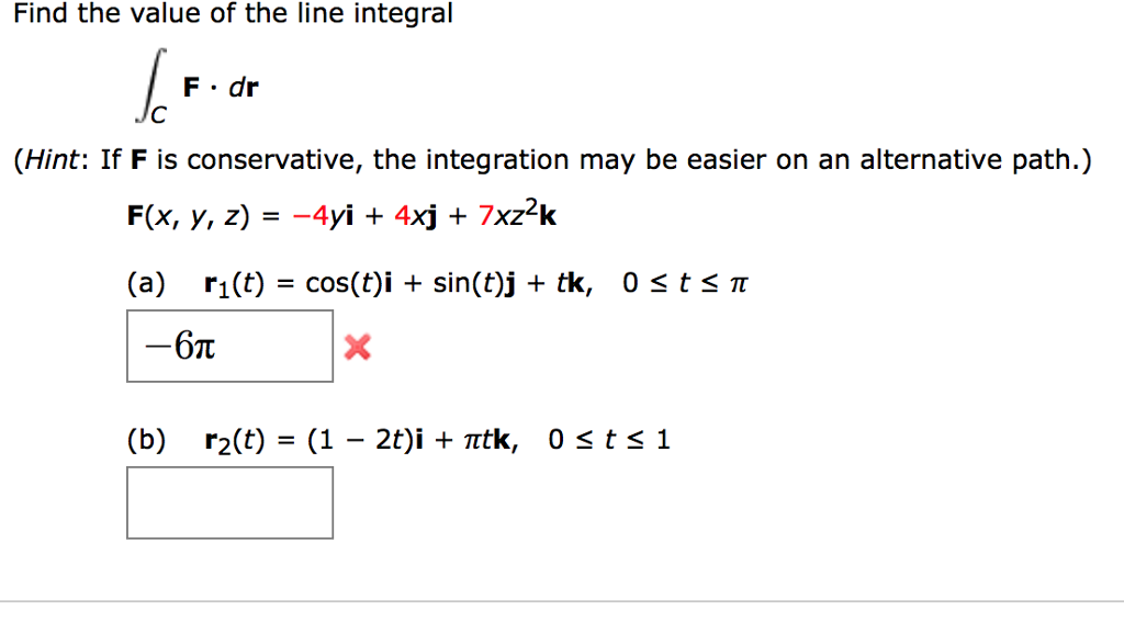 Solved Evaluate The Line Integral Using The Fundamental 4150