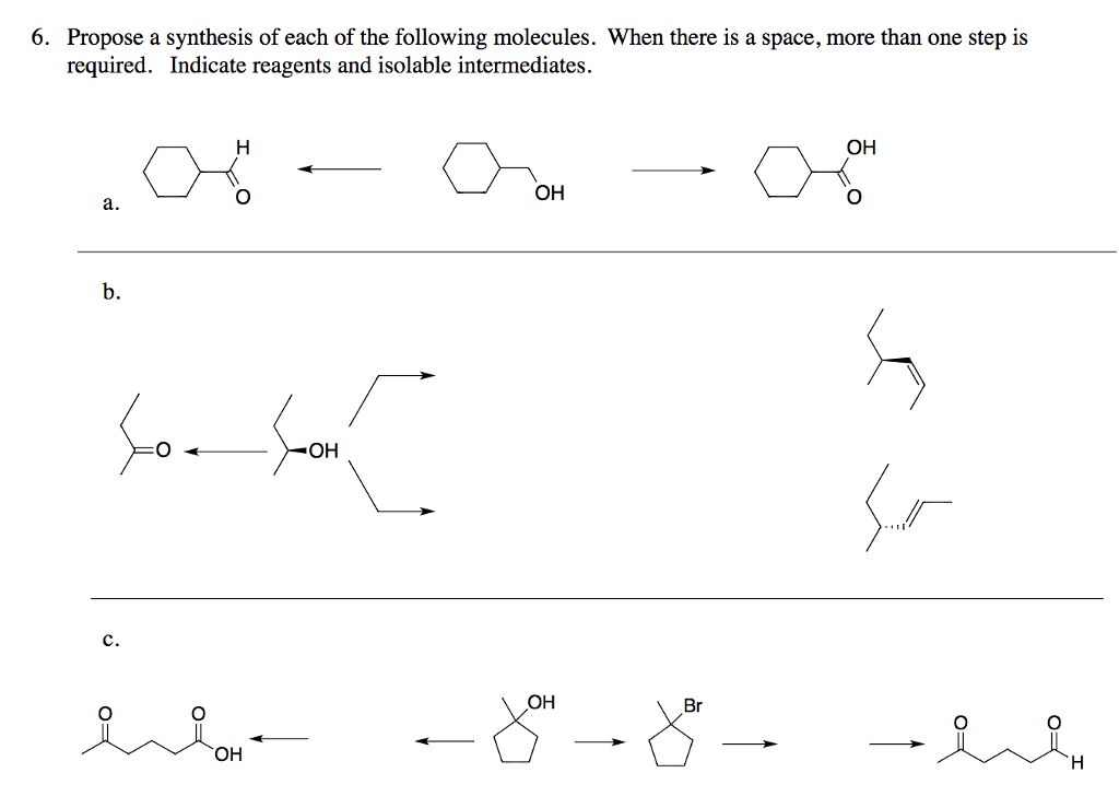 Solved Propose A Synthesis Of Each Of The Following | Chegg.com