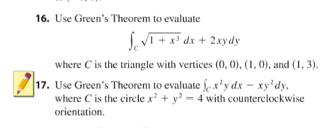 Solved Use Green's Theorem to evaluate integral_C | Chegg.com