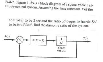 Solved B-4-7. Figure 4-5S-is A Block Diagram Of A | Chegg.com