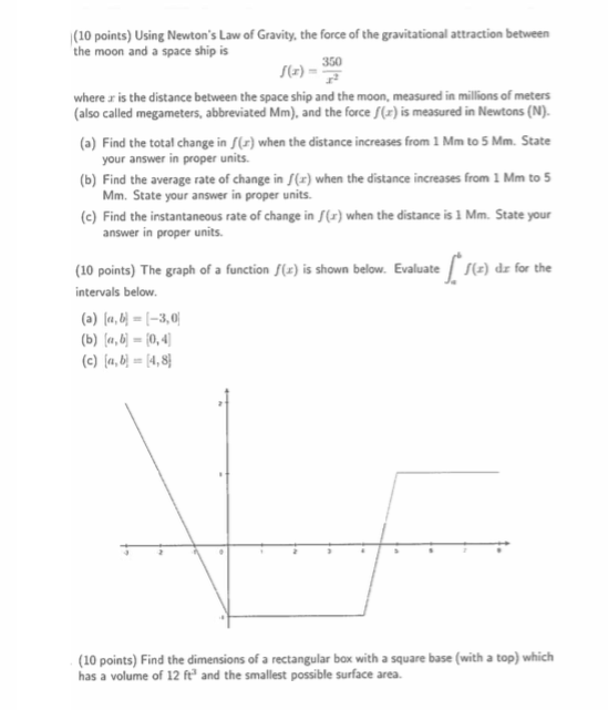 Solved Using Newton s Law Of Gravity The Force Of The Chegg