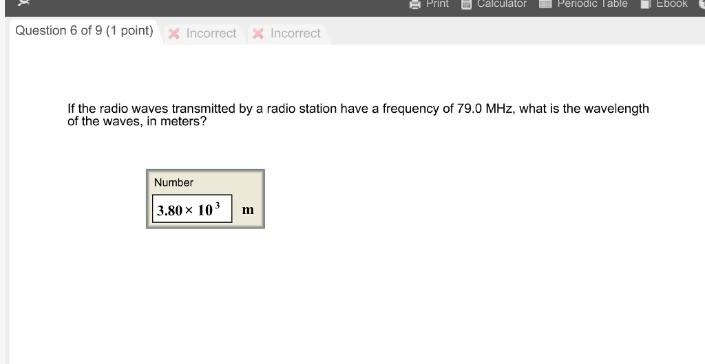 what is the frequency of radio waves in meters