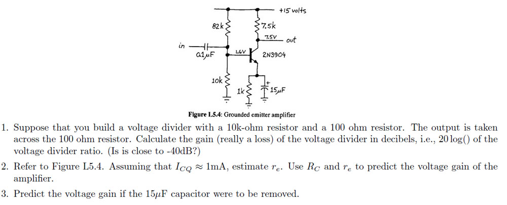 Solved Suppose That You Build A Voltage Divider With A 