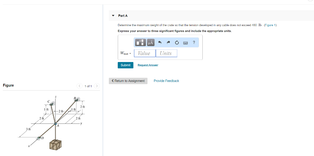 Solved Part A (Figure 1) Determine the maximum weight of the | Chegg.com