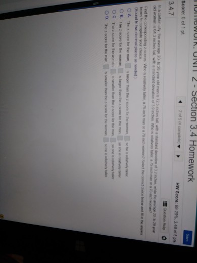 Solved meWork.0NT 2 - Section 3.4 Homework Fnd the | Chegg.com